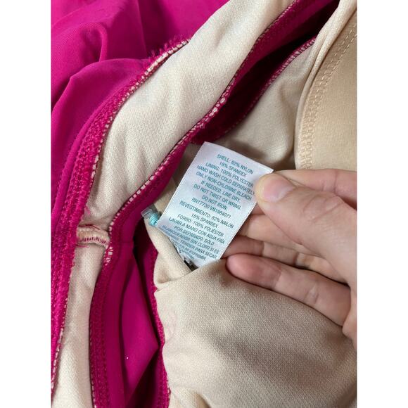 Kona Sol Swimsuit Womens XL Pink Padded One Piece Asymmetrical One Shoulder NWT - Picture 10 of 11